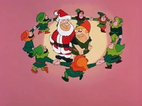The elves perform a "Brand New Kind of Christmas Song".