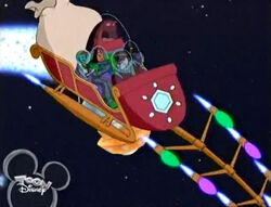 Team Lightyear helping Santa