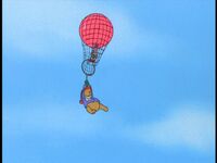 Pooh and Piglet take to the sky