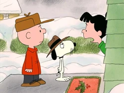 Violet refuses to take in Spike in I Want a Dog for Christmas, Charlie Brown.