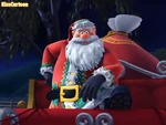 Santa in BarnYard