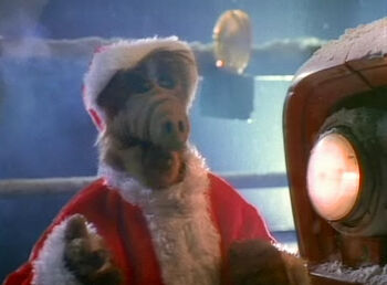 ALF as Santa