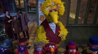 The Muppets are depressed when Santa passes them.