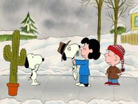 Lucy meets Snoopy's brother Spike. (I Want a Dog for Christmas, Charlie Brown)