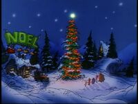 Goofy's giant Christmas tree