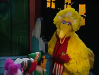 Big Bird found the number 7 for Elmo.