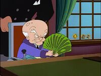Tweety and the mice find out that Totter has stolen Willie's money.