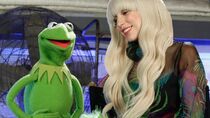 Kermit with Lady Gaga in Lady Gaga & the Muppets' Holiday Spectacular.