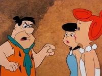 Fred refuses to play Santa for the Christmas party when Wilma and Betty ask him.