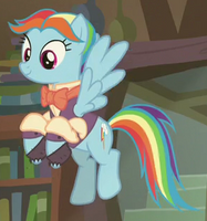 Rainbow Dash as Snowdash in "A Hearth's Warming Tail".