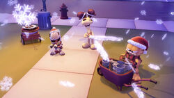 Garfield drumming