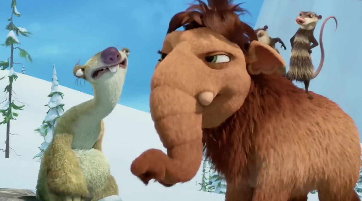 ice age 4 manny and peaches