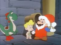 Mario scolding Oogtar in "The Night Before Cave Christmas".