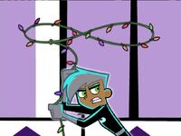 Danny attempts to stop the reindeers' rampage.
