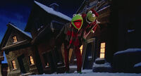 Kermit and Robin sing "Christmas Scat" in The Muppet Christmas Carol