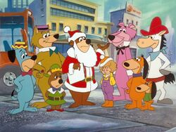 Yogi and friends with Judy.jpg