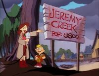 Jeremy Creek town sign