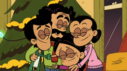 Santiagos Christmas hug