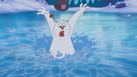 TLoFtSm- Frosty falls through the ice!!
