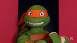 The 2012 version of Michelangelo in The Toycracker.