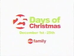 25 Days of Christmas logo from 2003