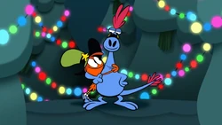 Wander hugging Sylvia