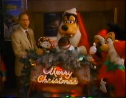 Goofy and Max with Michael Eisner