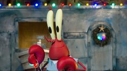 Mister Krabs in stop-motion