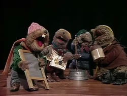 The Frogtown Jubilee Jug Band performs the song "Brothers" at Waterville's annual Christmas Eve talent show.