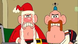 Uncle Grandpa with Santa Claus