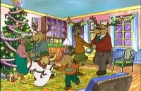 Meanwhile, George and his family dance...