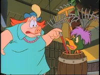 "Aaaah! A plant monster!" "Plant monster?! Where?"