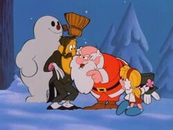 Santa confronts Hinkle