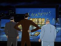 Arms and his henchmen come to Chochkey's...