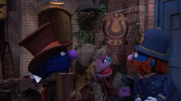 Grover and Smudge distract the constable.