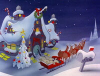 Santa's house as it appears in the special.
