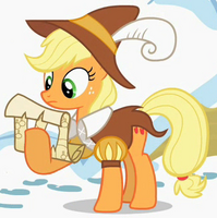 Applejack as Smart Cookie in "Hearth's Warming Eve".