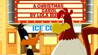 Daffy with Foghorn in "A Christmas Carol".