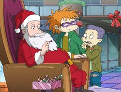 Chuckie and Tommy visit the mall Santa