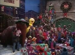 Elmo Saves Christmas cast shot