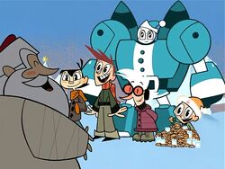 Santa with the MLAATR characters