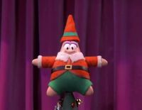 Patrick in Rankin/Bass-styled stop-motion animation from "The 12 Days of Nickmas".