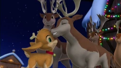 Holly with her parents Vixen and Frost.