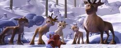 Saga with Niko, Julius, Reindeer Boy, Reindeer Girl and her father the Leader