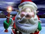 Santa-vssnowman