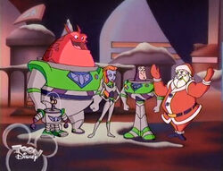 Team Lightyear with Santa
