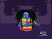 Claus-0044.jpg (28 KB) Bloo scares Mr. Herriman as the spirit of Bob Marley.