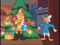 Launchpad gets tied to Drake's Christmas tree.