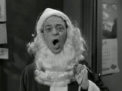 Barney dresses up as .