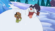 Walter Wader and Frosty laughing.